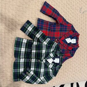Janie and Jack Red and Blue Plaid Blazers 2t nwt